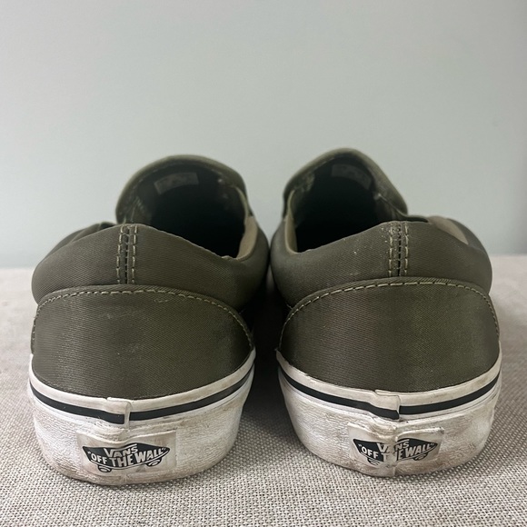 Olive Vans Slip Ons - Picture 5 of 5